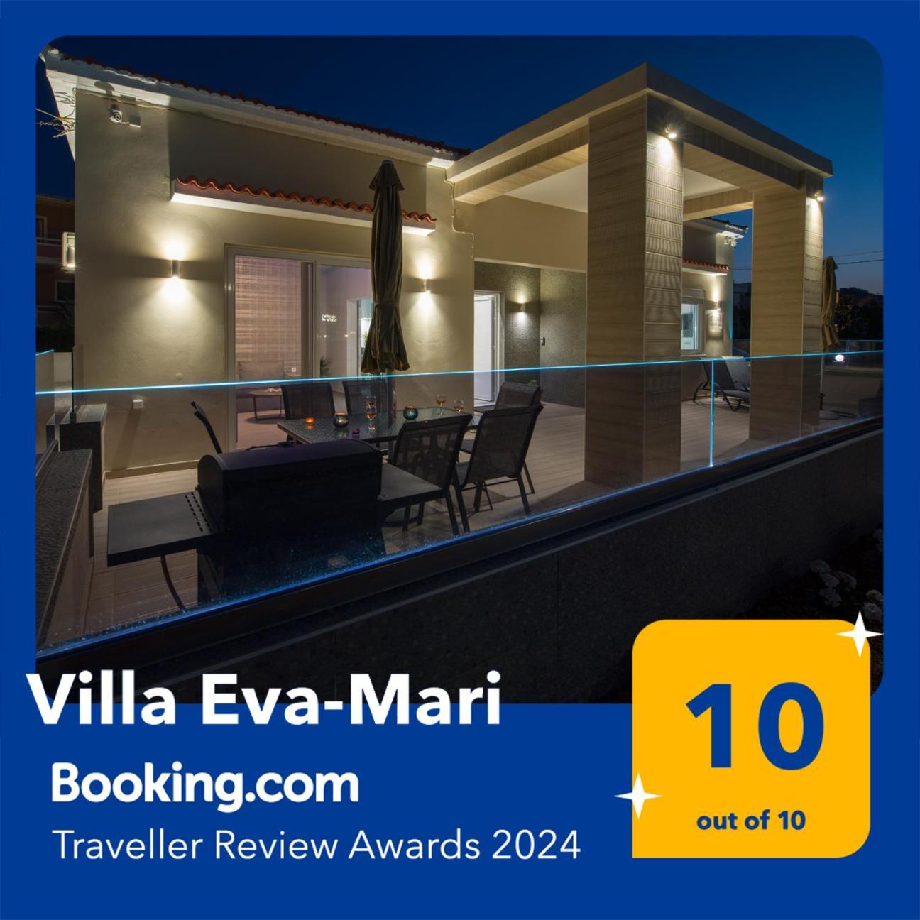 Luxury Villa Eva-Mari With Jacuzzi, 50M From The Beach สตาโลส ภายนอก รูปภาพ